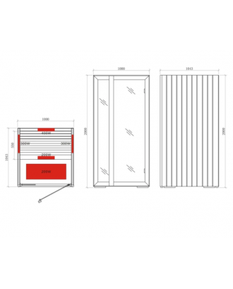INFRARED CABIN HARVIA ONNI MINI INFRARED SAUNA CABINS