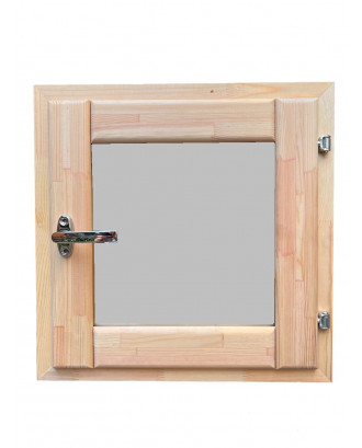 Sauna Window 525 x 625 glass packet, horizontal, alder SAUNA BUILDING