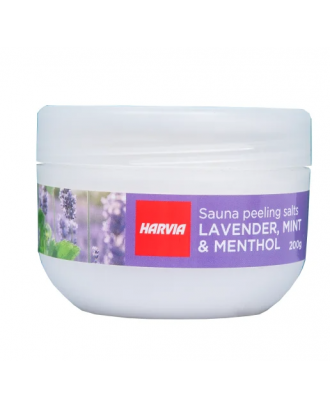 Exfoliating Sauna Salt HARVIA, Lavender - Mint, 200g SAUNA AROMAS AND BODY CARE
