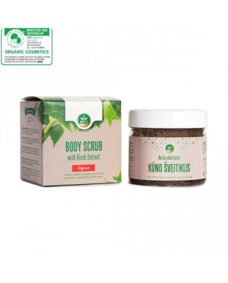 Organic BODY SCRUB with Birch Extract , 430 g SAUNA AROMAS AND BODY CARE