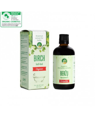 Organic Botanical Extract for Baths BIRCH Leaf + Bud, 100 ml SAUNA AROMAS AND BODY CARE