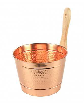 Sauna Copper Bucket With Handle 4l  SAUNA ACCESSORIES