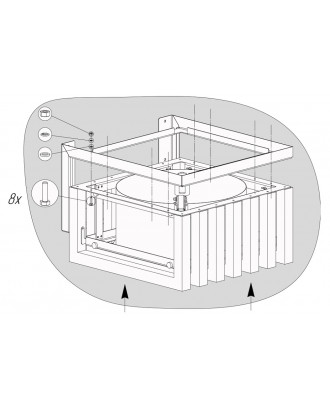 Shower Bucket Cold shower SAUFLEX OBLIVION 28l Shower Bucket