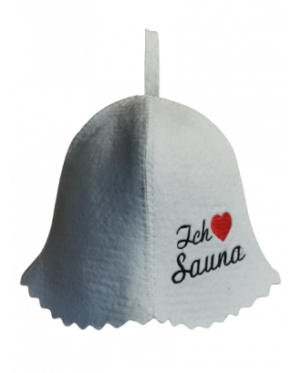 Sauna Hat- Ich Liebe Sauna , 100% wool SAUNA ACCESSORIES