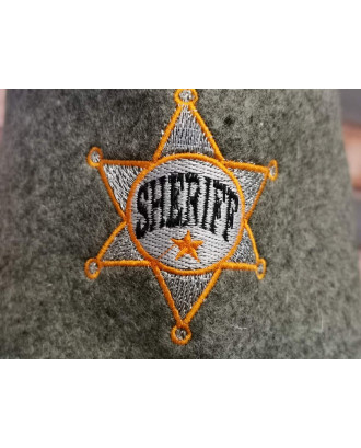 Sauna Hat- Sheriff , 100% wool SAUNA ACCESSORIES