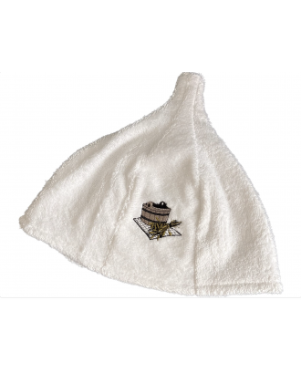 Sauna Hat, Cotton White SAUNA ACCESSORIES