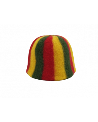 Sauna Hat- striped, 100% wool SAUNA ACCESSORIES