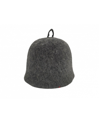 Sauna Hat- Black, 100% wool