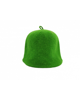 Sauna Hat- green, 100% wool