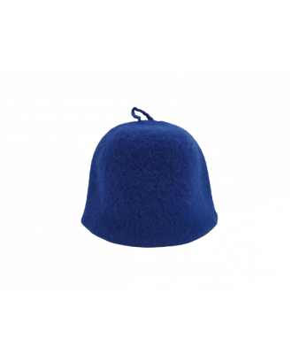 Sauna Hat- blue, 100% wool