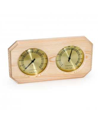 Sauna Thermometer -  Hygrometer, Horizontal, Sauflex