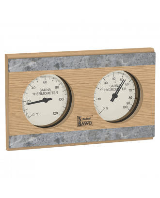 SAWO Sauna Thermometer -  Hygrometer 282-THRD Cedar