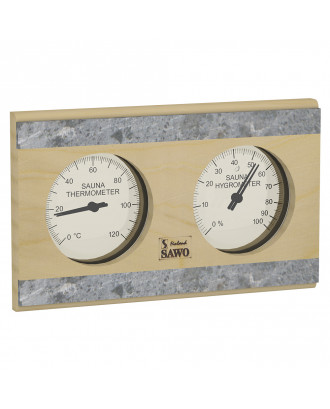 SAWO Sauna Thermometer -  Hygrometer 282-THRP Pine SAUNA ACCESSORIES