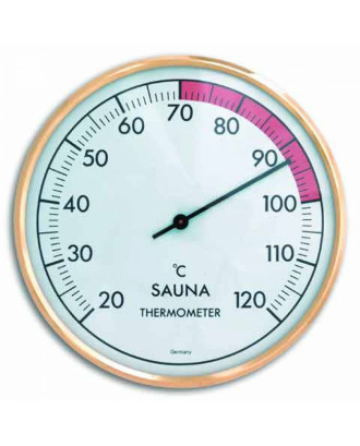 Analogue sauna thermometer with metal ring Dostmann TFA 40.1011