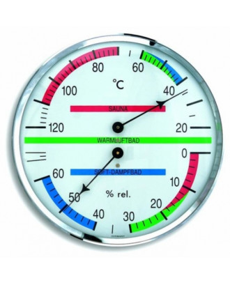 Analogue sauna thermo-hygrometer with metal ring Dostmann TFA 40.1013 SAUNA ACCESSORIES