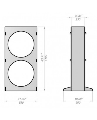 Log Holder - V6 CIRCLE, small SAUNA ACCESSORIES