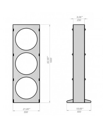 Log Holder - V6 CIRCLE SAUNA ACCESSORIES