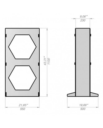 Log Holder - V6, small SAUNA ACCESSORIES