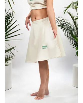 SAUNA OUTFIT BEMBEA PRO Skirt Cloche, ecru SAUNA ACCESSORIES