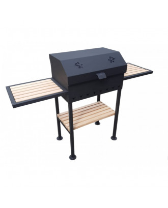 Barbecue with Lid and 3 Shelves Zubr