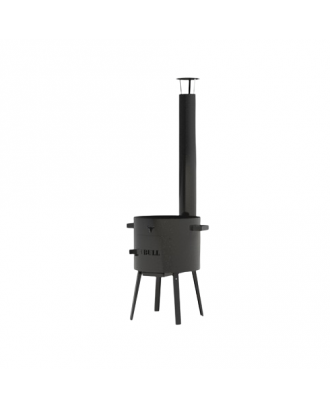 Foldable Stove with Chimney Bull 12 ECO+ for Kazan