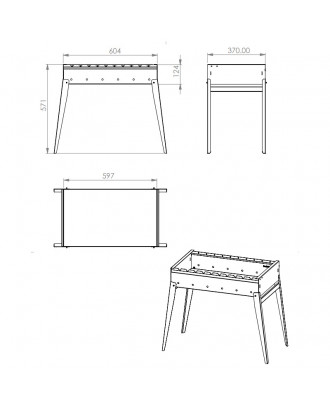 Folding Grill Classic 600 GRILLS, BBQ, SMOKEHOUSES