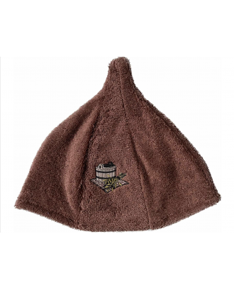 Sauna Hat, Cotton Brown SAUNA ACCESSORIES