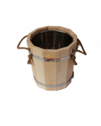 Sauna Bucket 10l with galvanized steel insert