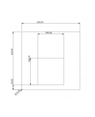 Decorative sauna stove screen 65x65cm WOODBURNING SAUNA STOVES