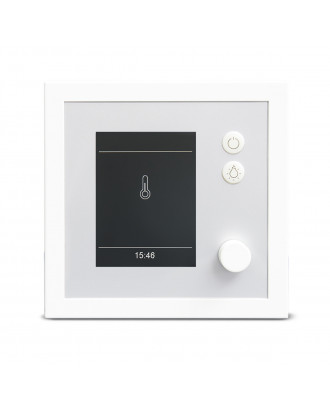 Sauna Control Unit EOS EmoTec D white / silver  SAUNA CONTROL PANELS