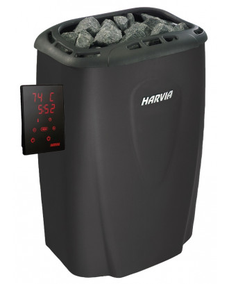 Electric Sauna Heater Harvia Moderna V80XE, 8kW, Black, With Control Unit ELECTRIC SAUNA HEATERS