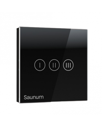 Control unit for Saunum Base indoor climate control device, black