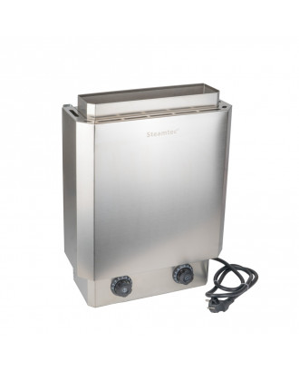 ELECTRIC SAUNA HEATER STEAMTEC 3,0kW, STAINLESS STEEL, WITH BUILT-IN CONTROL