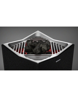 ELECTRIC SAUNA HEATER TYLÖ CROWN 10,5kW, WITHOUT CONTROL UNIT, BLACK ELECTRIC SAUNA HEATERS