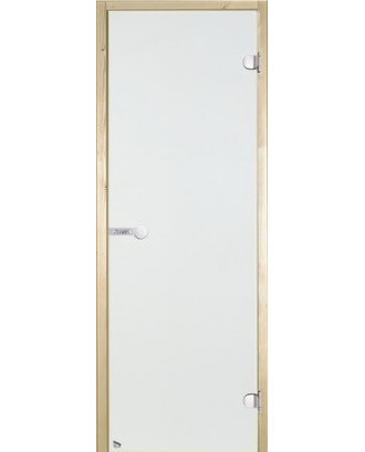 HARVIA Sauna Doors 90x210cm Transparent, 8mm, 2 Loops, Alder, Roller