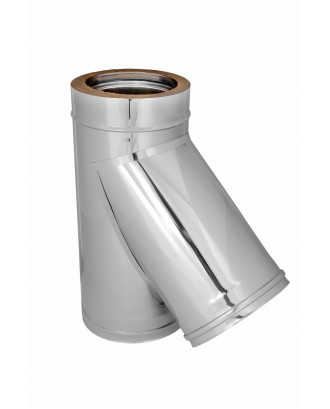 Insulated Tee 45 d115/215, 0.5mm/0,5mm  WOODBURNING SAUNA STOVES