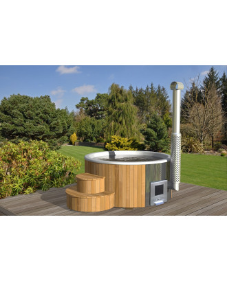 HOT TUB WITH INTEGRATED STOVE DeLux 200 1150L BATHTUBS AND POOLS