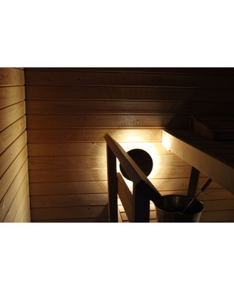 Sauna Led Light Birra, Round, Dark-light