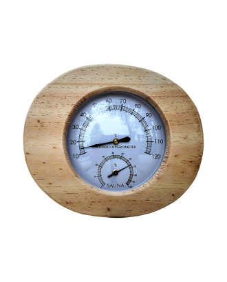 Sauna Thermohygrometer Oval