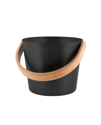 Rento Aluminium bucket black SAUNA ACCESSORIES