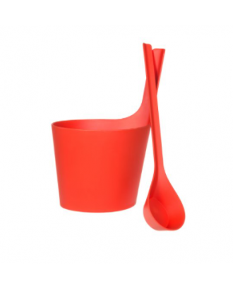 Rento Pisara Sauna bucket and ladle biocomposite wild strawberry