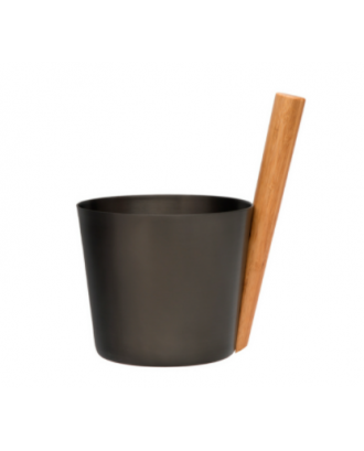 Rento Sauna bucket aluminium brown/black SAUNA ACCESSORIES