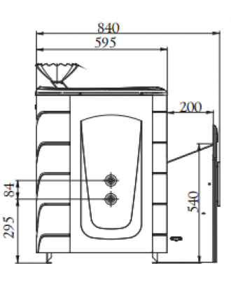 Sauna stove TMF Geyser 2014 Inox Vitra anthracite (32604) TMF Sauna Stoves