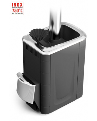 Sauna stove TMF Geyser 2014 Inox anthracite SSD short channel (26103)