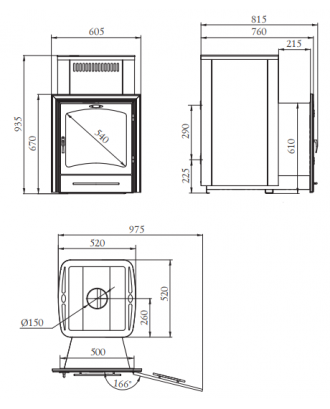 Sauna stove  TMF Kalina II Inox Anthracite SSF (41012) TMF Sauna Stoves