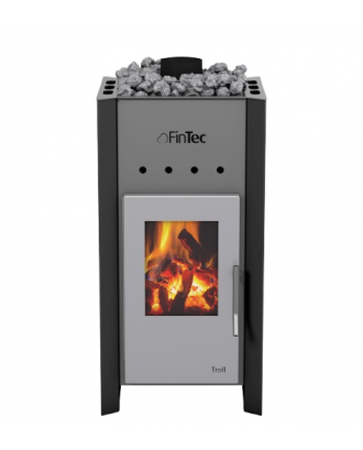 Woodburning Sauna Heater – FinTec TROLL, Black WOODBURNING SAUNA STOVES