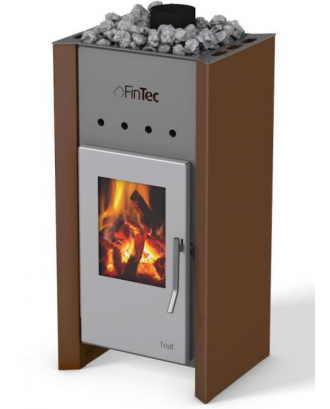 Woodburning Sauna Heater – FinTec TROLL, Cupper WOODBURNING SAUNA STOVES