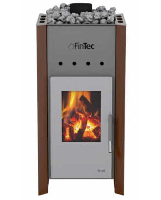 Woodburning Sauna Heater – FinTec TROLL, Cupper WOODBURNING SAUNA STOVES