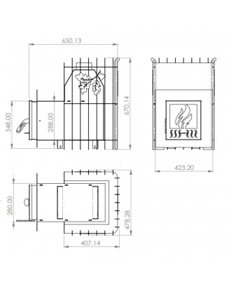 SAUNA STOVE TEPLODAR ETNA 12 WOODBURNING SAUNA STOVES