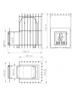 SAUNA STOVE TEPLODAR ETNA 18 WITH GLASS DOORS WOODBURNING SAUNA STOVES